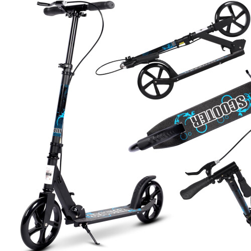 Kick Scooter, 2-Wheel Foldable Adult Scooter with Adjustable
