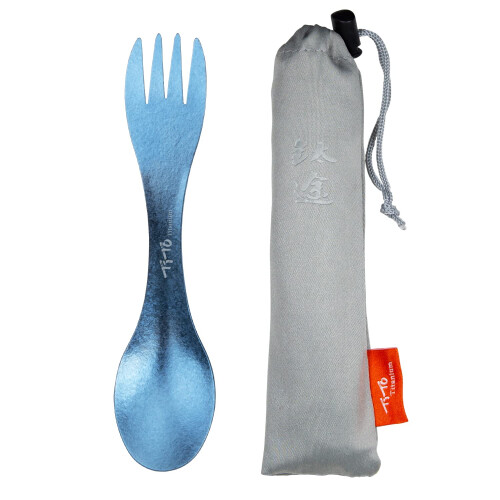 TiTo Titanium Spork 2-in-1 Ultra Lightweight Spoon Fork Tableware for