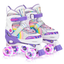 SULIFEEL Unicorn Girls and Boys Adjustable Roller Skates for Kids