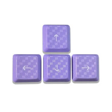 Elegant Carbonfibered Pattern Keycaps Set for G813 G913 G913TKL Gaming Purple Arrowkeys