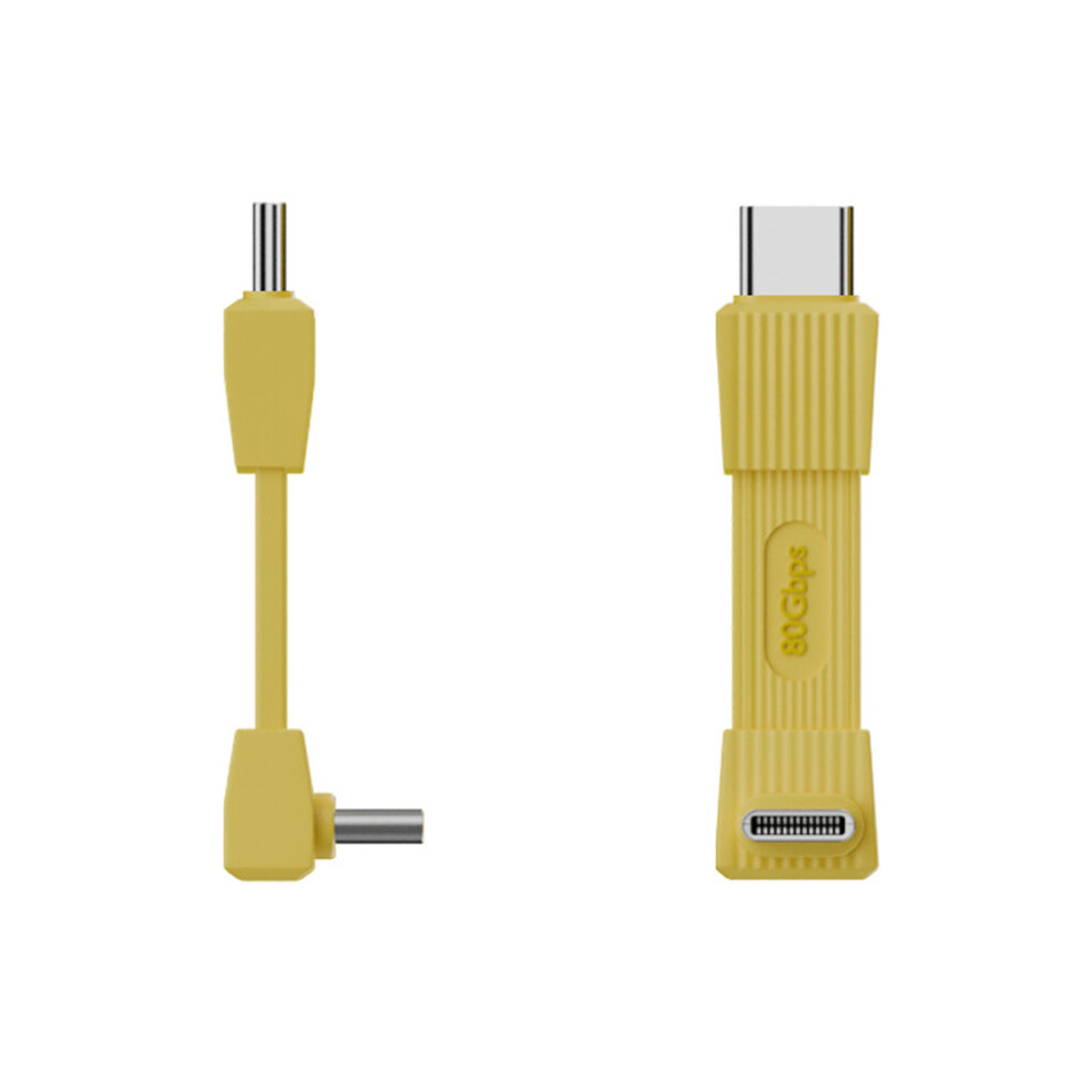 Flexible Type C 240W 80Gbps Charging Cord Space Saving Rollable Design 42-67Mm 42Mm Yellow 7695001247009
