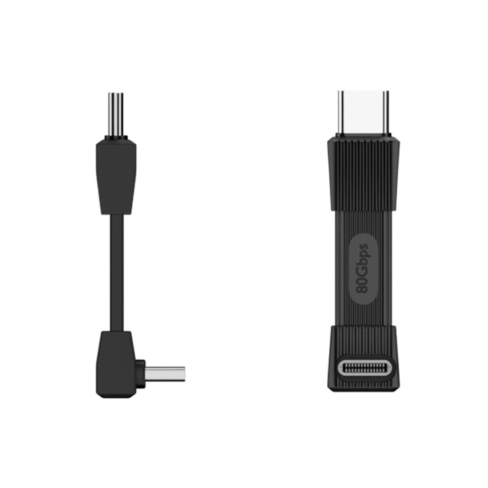 Portable Type C 240W Flexible Charging Cable 80Gbps Data Transfer For Phones 42Mm Black 7695001247030