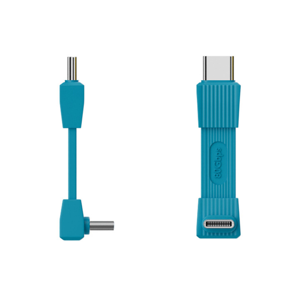 Flexible Tpe Type C Cable 240W Fast Charging Wire Portable 80Gbps Data Cord 42Mm Blue 7695001246798