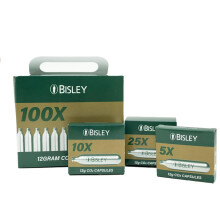 BISLEY 12g CO2 Cartridges for Airsoft Guns – Pack of 50 Non-Threaded