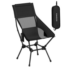 SONGMICS High Back Camping Chair, Lightweight Folding Beach Chair