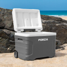 FORZA IceGuard Wheeled Cooler Box | Portable Ice Chest with Handle &