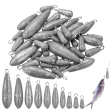 40 PcsFishing Weights, SmallFishing Sinkers & Weights with Swivel,
