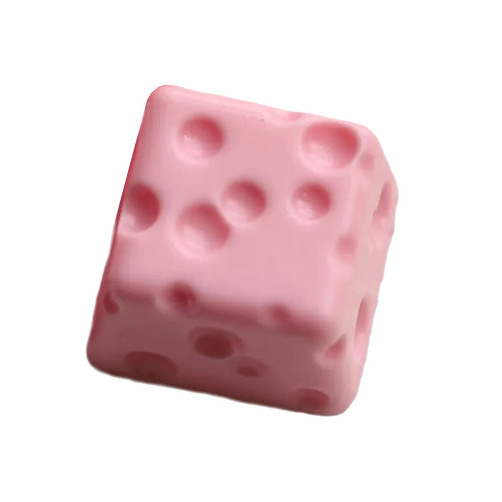 Resin Cheese Keycap Low Profile For Crossed Stem Mechanical Keyboards Keycap Pink 7695001246941