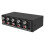 RCAs 3.5mm Metal Audiophiles Input Selectors Box Double Interfaces For Live 4 channels 1