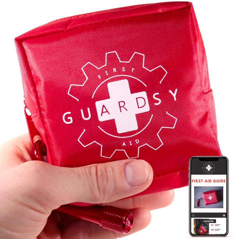 Guardsy First Aid Guardsy Mini First Aid Kit | Compact Small Medical Emergency Survival