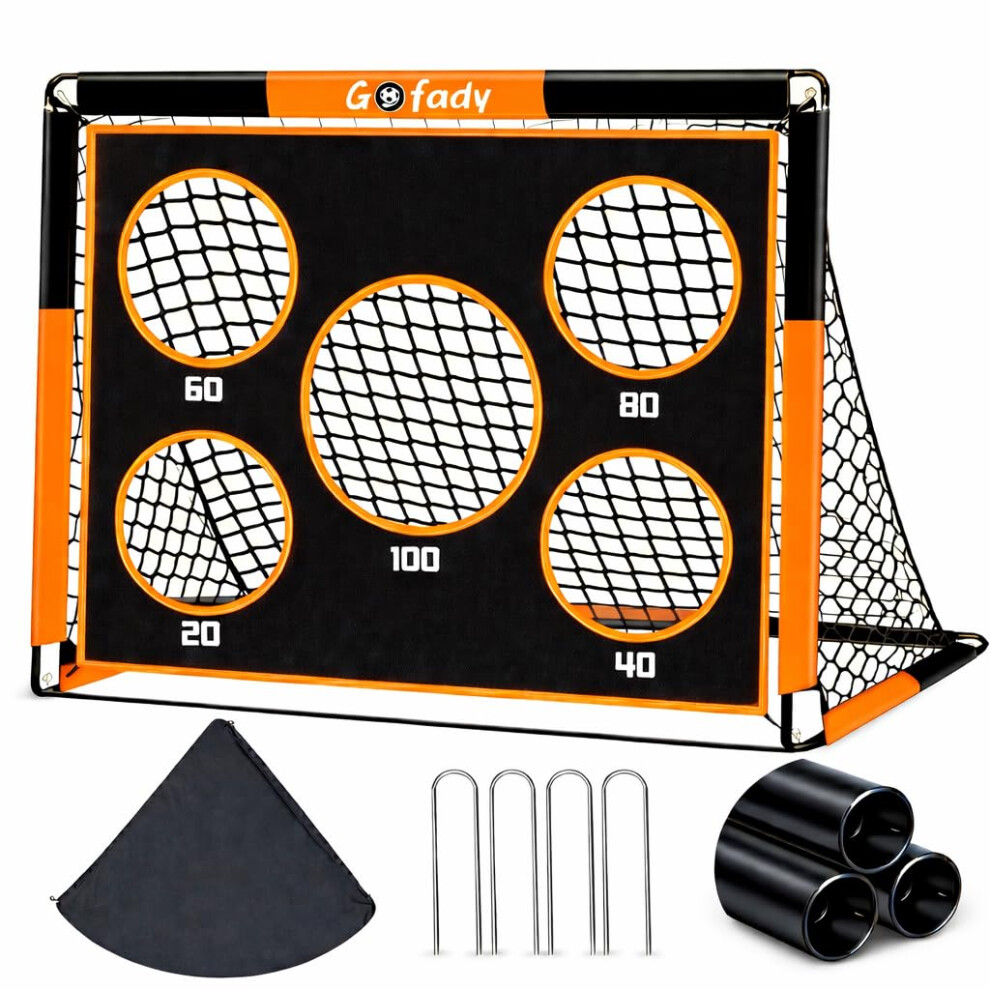 Photos - Football Goals Gofady 2-in-1 Football Goal for Kids - Portable & Durable Soccer