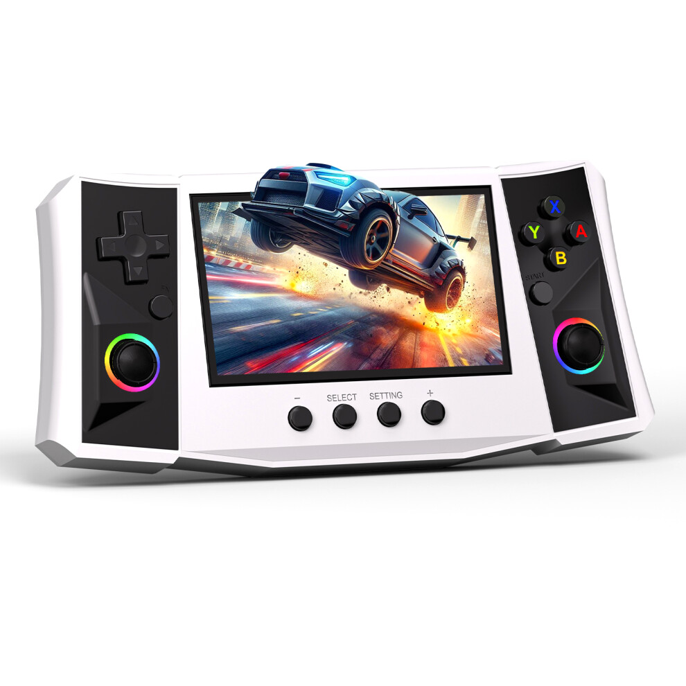 Handheld Gaming Device With Open Source 4.5Inch High Definition Visual Screen White 7695001184472