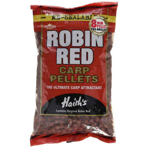 Dynamite Baits Robin Red Carp Pellets – Pre Drilled – 0, Size 900