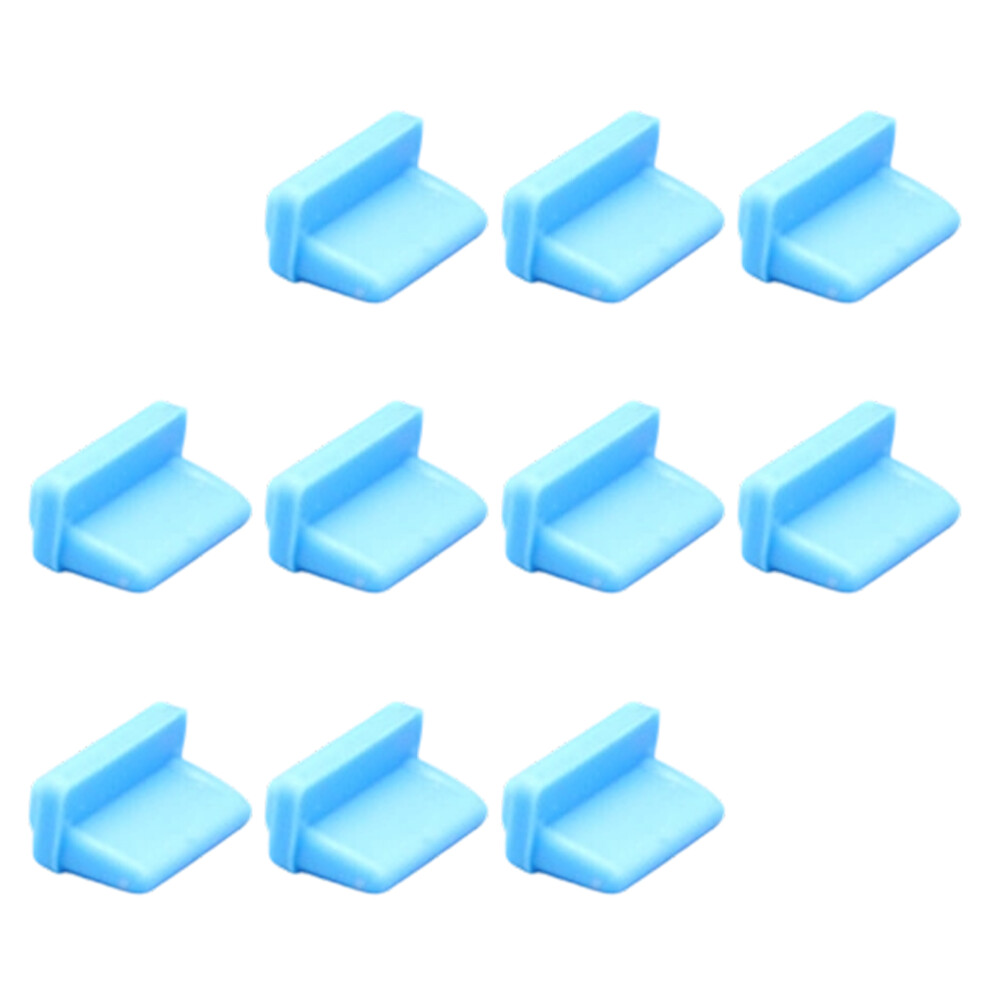 Universally Usb Interfaces Silicone Dust Plug Compactly Design Usb Port Cover Blue 7695001248051