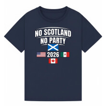 No Scotland No Party 2026 Soccer Sports Football Mens Graphic T-Shirt