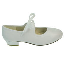 Starlite White Patter PU Tap Shoes 8 UK