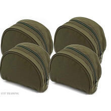 4 X Green Fishing Reel Cases For Coarse Carp Fishing Reels Tackle