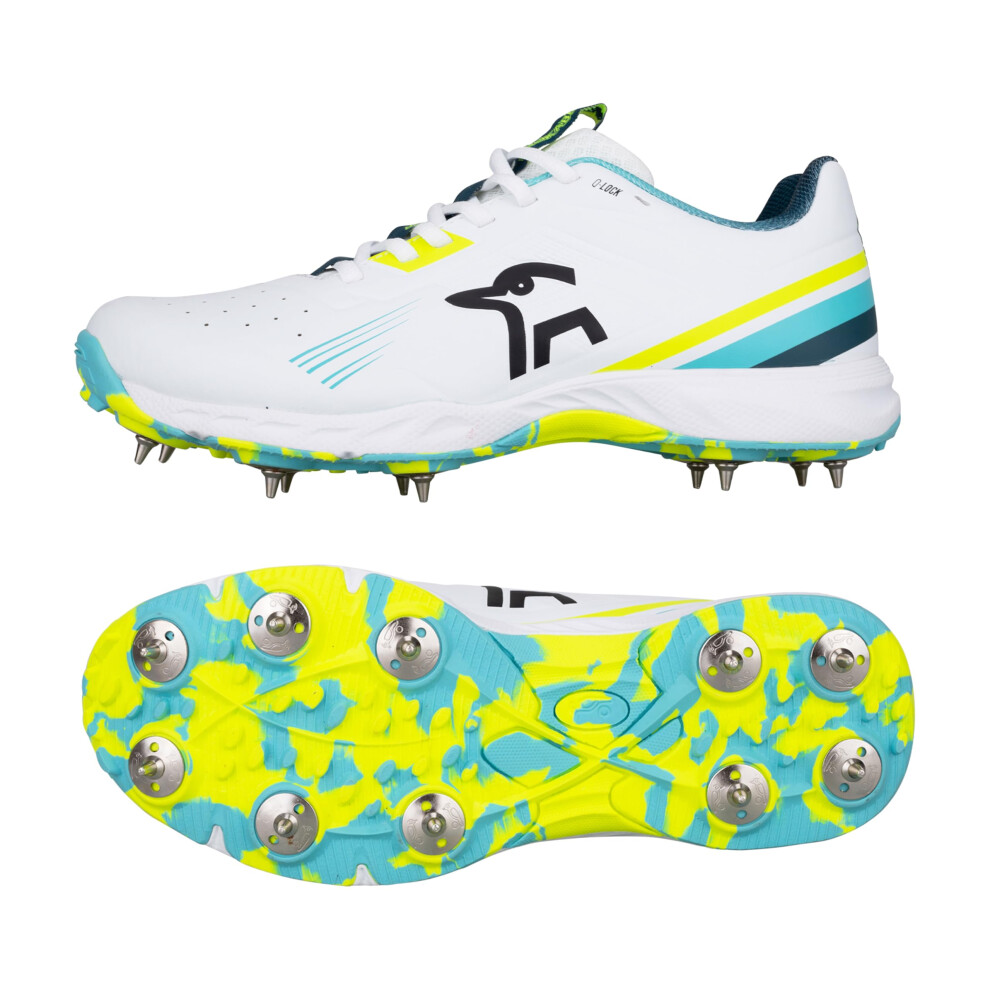 Kookaburra Kc 3.0 Spike Cricket Shoe - Aqua/ Yellow