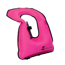 FORWEWAY Inflatable Snorkel Vest for Adults - Kayak Swimming Buoyancy Vest for Water Sports - Beginner Adults-Only (Red)