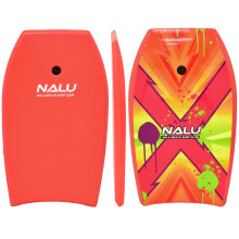 Nalu Bodyboard with Leash 33"/41" Body Board with Crescent Tail and
