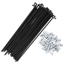 HEROFFIX 36 Set 12G Bicycle Spokes 141mm Bike Wheel Spokes 45 Steel
