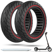 OUXI 2 Pack 10 x 2.5 Solid Tyre,10 inches 60/70-6.5 Solid Tyre