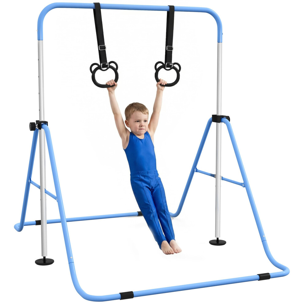 Homcom Kids Gymnastics Bar, Horizontal Training Kip Bar For Kids,