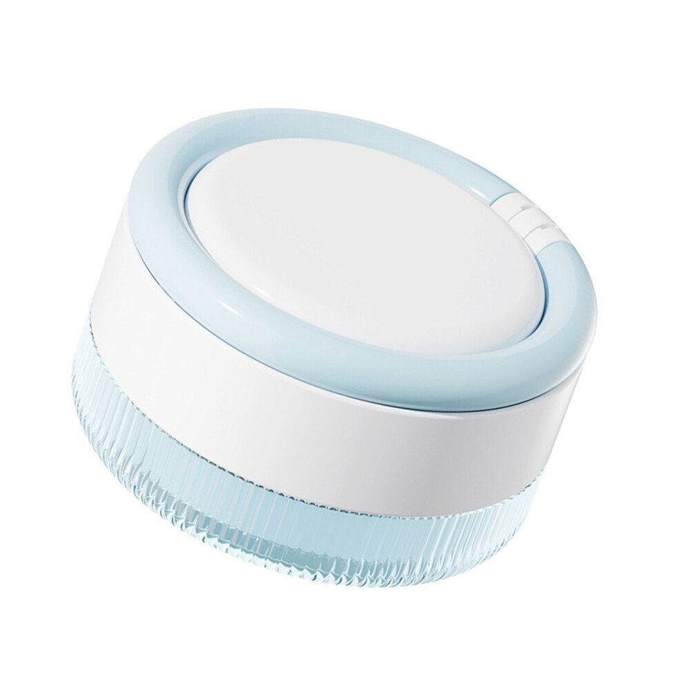 Practical Denture Cleaning Box With Ventilation Holes Container For Home Use Blue