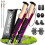DOBESTS Folding Walking Poles 2 Pack, Lightweight Collapsible Hiking Poles 1