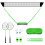 FBSPORT Portable Badminton Net Set with Freestanding Base, 2 1