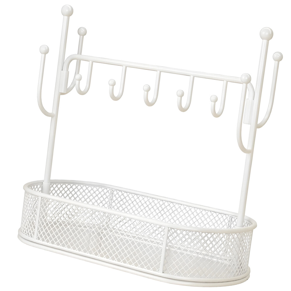 Space Saving Iron Key Display Shelf Entryway Key For Home Office Decoration White 7755000602916