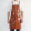 Waterproof PU Leather Apron With Adjustable Straps Multiple Pockets For Coffee color 5