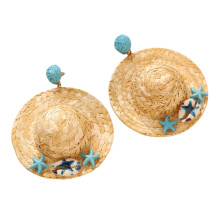 Unique Handcrafted Bohemian Inspired Dangle Earrings Ideal For Music Festivals Blue
