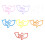 Vibrant Dolphin Design Metal Clips Bulk Set for Document Schoolwork Decoration Pink 2