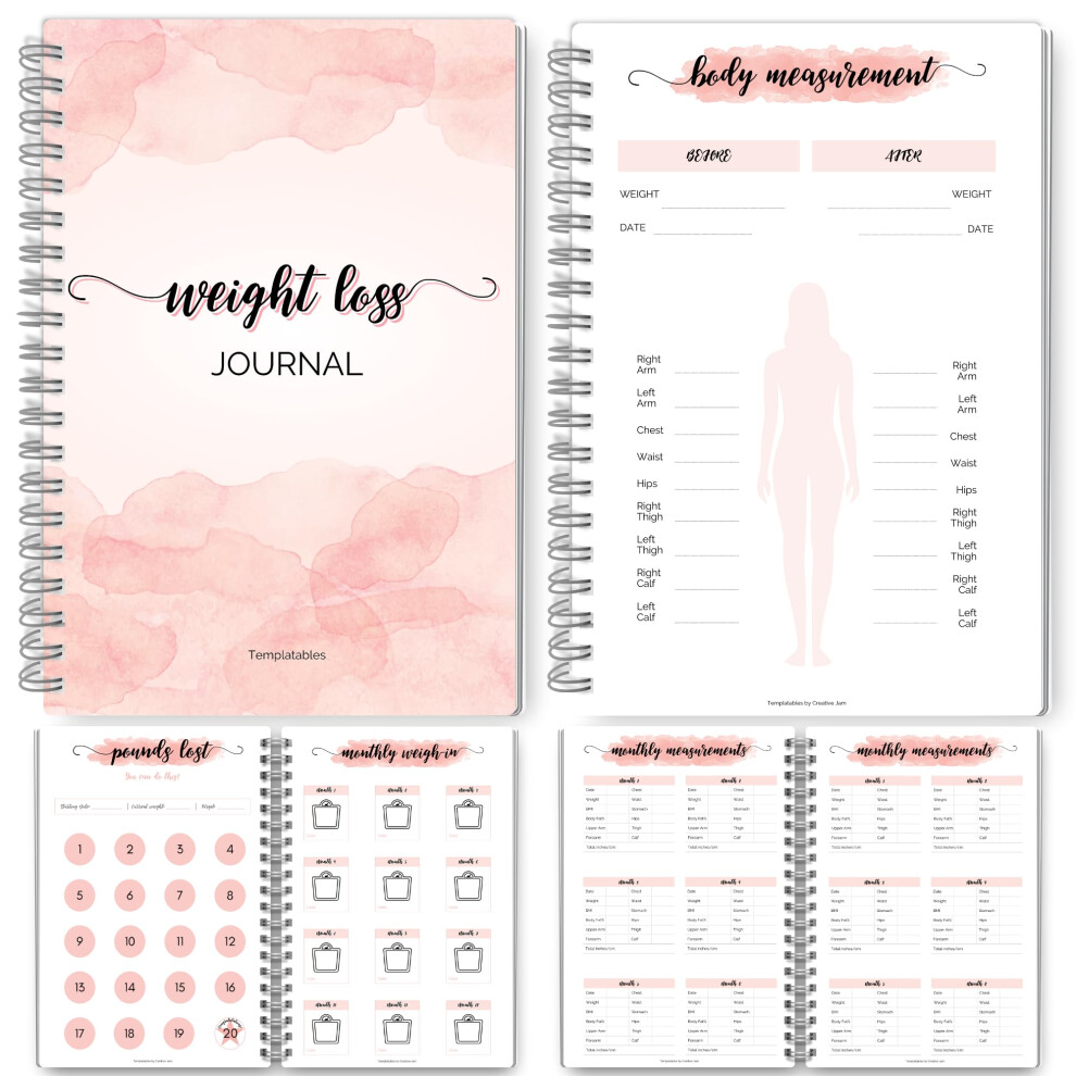 Photos - Other Toys 12 Month Weight Loss Journal | Pounds Lost & Body Measurements