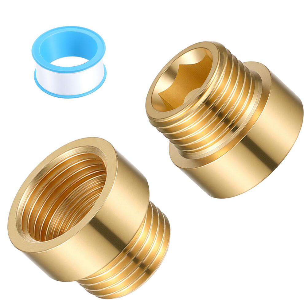 Corrosion Resistant 1/2 Inch Brass Coupling Upgrades For Long Lasting Pipe Joint 7755000585790
