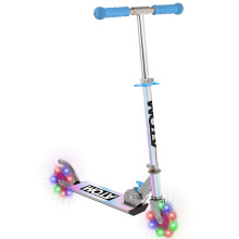 ATOM Holographic Light-Up Inline Scooter for Kids Ages 4-7 | Foldable