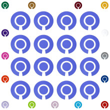 Acclaim Lawn Bowls Identification Stickers Markers Standard 5.5 cm