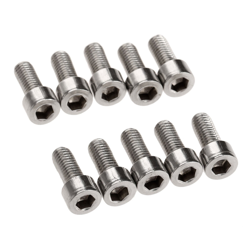 Dophee 10Pcs Bike Water Bottle Cage Bolts Holder Screws M5 Inner Rack 5006473420197