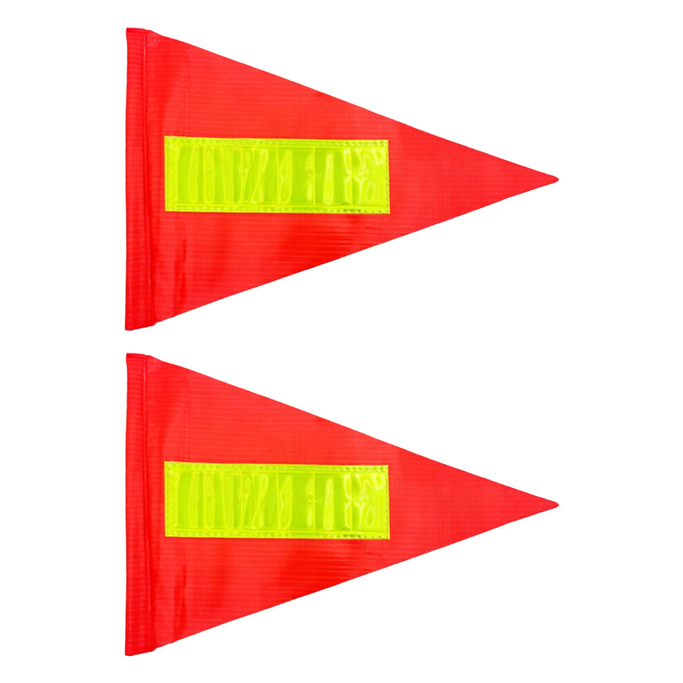 Weather Resistant Triangular Warning Flag For Emergency Easy Reflective Model 2 Pieces 7755000609885