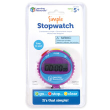 Learning Resources Simple 3 Button Stopwatch, Ages 5+, Kids Stopwatch