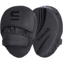 SAWANS Boxing Focus Pads Hook and Jab Mitts Faux Leather Kickboxing