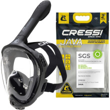 CRESSI Java Full Face Mask Black/Black L/Xl-Full Face Compact Fit