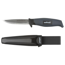 Wolfcraft Outdoor Camping Knife with Sheath - 95 mm Fixed Blade,