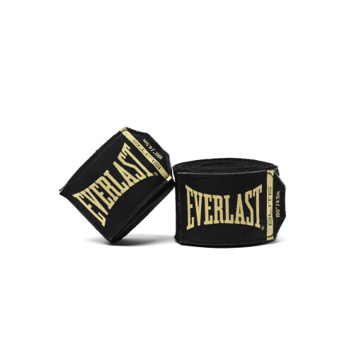 Everlast Elite Hand Wraps (455cm) Black Boxing Wraps for Boxing