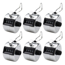 Foraineam 6 Pack Hand Tally Counter 4-Digit Lap Counter Clicker