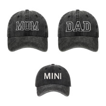 Soft And Durability Adjustable Washing Cotton Baseball Hat For Daily Use Black