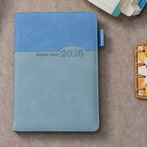 Professional 2026 Academic Planner Notebook For Schedules Task Plans Green and light gree 1