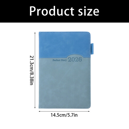 Professional 2026 Academic Planner Notebook For Schedules Task Plans Green and light gree 2