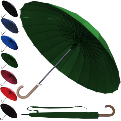 60MPH StormDefender 24 Rib Windproof Strong Umbrella - Large Umbrella